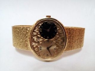 Mens Piaget Dual Time 18k Solid Gold Oval Watch 612501 A6 BEAUTIFUL