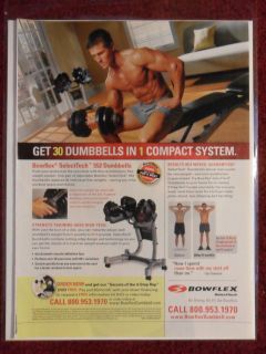 Ad Bowflex Bodybuilding Machine Muscles ~ 30 Dumbbells In 1 System