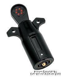 Trailer Socket Tester 7 Pin Blade Flat LED Plug RV