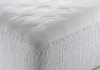 Deep Cotton Top Mattress Pad Bed Protective Cover w 15 Inch Skirt 4 Oz