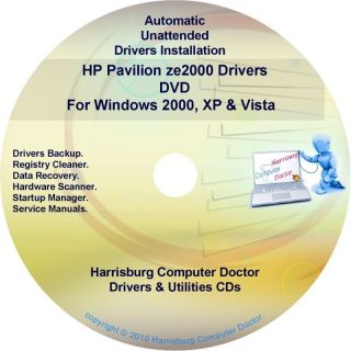 HP Pavilion ze2000 Driver Recovery Restore Disc CD/DVD