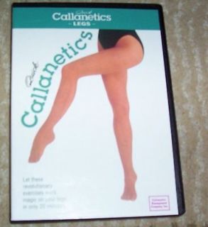 Quick Callanetics Legs Workout DVD Fitness Video Exercise New Lower