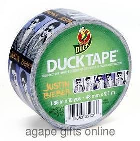 New Craft Duct Duck Tape Justin Bieber   Black & White & Purple 10