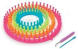 Easy Knitting Round Loom Set Neon Colors Knitting Crochet Notions