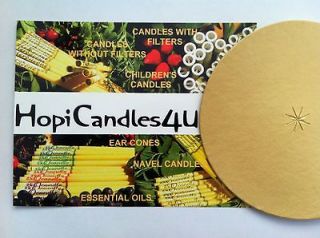 Hopi Ear Candles   Gold Ear protector discs