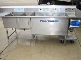 Power Soak 4 Compartment Sink With Heat