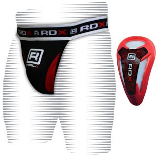 Strap Supporter & Gel Groin Cup Guard MMA Shorts UFC Adbo Boxing BR