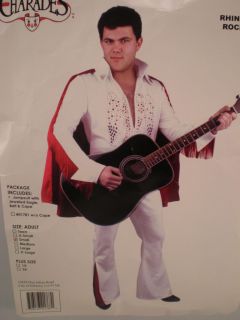 Charades Rhinestone Rock Star Elvis Presley Jumpsuit Co