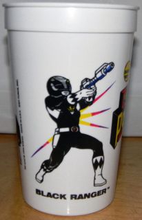 Sabans Mighty Morphin Power Rangers Drinking Cup Black Ranger, Zord