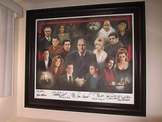 Sopranos Original Signed Cast Autographed Gilclee Framed Also signed