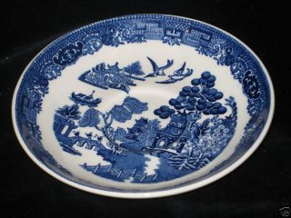 WEDGWOOD   WILLOW BLUE   SAUCER ONLY