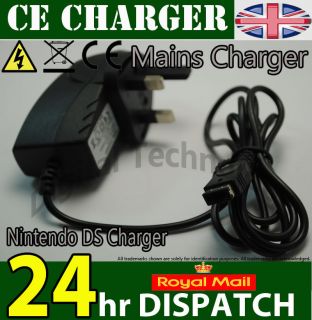 UK MAINS AC CHARGER ADAPTER FOR NINTENDO DS & GAMEBOY ADVANCE GBA SP