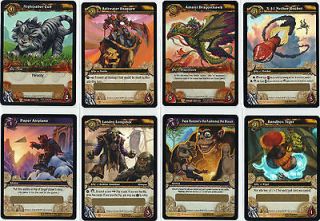 Warcraft WoW TCG LOOT Epic Rare Foil Spectral Tiger 25 Card Repack Lot