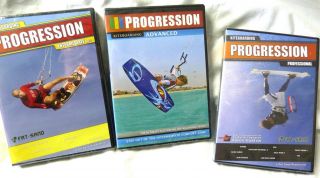 Kiteboarding Progression 3 DVD Combo. kitesurf, kitesurfing, kiteboard
