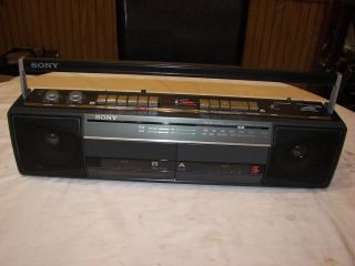 Sony CFS W301 GHETTO Vintage Cassette BOOMBOX Tape Player / Recorder