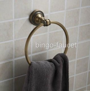 Elegant Antique Brass Bathroom Towel Ring Holder DL 209