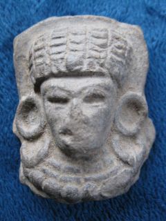 Ancient Egyptian Artifact Carved Stone Goddess/High Priest Idol Head