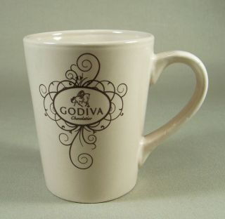Godiva Chocolatier Chocolate Coffee Cup Mug Tan California Pantry 2010