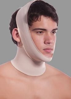 Post Surgery Chin Strap With Full Neck Support Breathable Compression