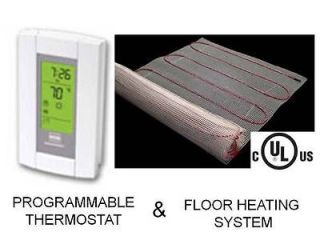 Electric Floor Heat Tile Radiant Warm Heated Kt 40 Mat with Aube Prog