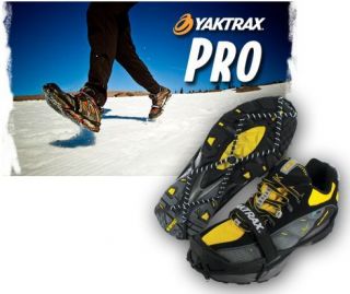 YakTrax Pro Heavy Duty Traction Device Snow and Ice Sm   XL NEW Free