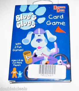 NEW ★ BLUES CLUES ★ CARD GAME SET   PLAY 2 GAMES