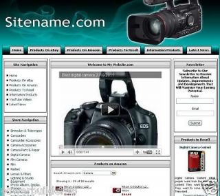 Money Maker Digital Camera Store Website For Sale