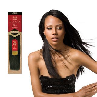 Milky Way Saga Gold Remy Human Hair Yaky Weave Extension 10S 10 12
