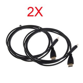2x 1080P 6 FT HDMI CABLE For BLURAY 3D HD TV DVD PS3 XBOX LCD HDTV