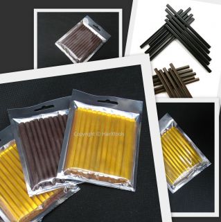 Keratin Glue Gun Sticks, Color in Black, Brown & Gold / 6 or 12 pcs