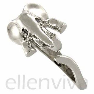 Unique Cute Elephant Animal Wrap Ring Size 5 9 Shiny Silver Tone