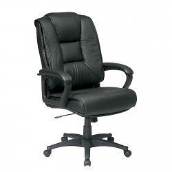 High Back Glove Soft Leather Chair   by Office Star   EX5162 G13