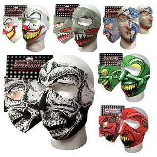 Neoprene Mask Face Mask Graphical + Reversible   Assorted Styles