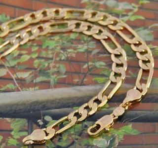 24 inches 9K Real Gold Filled Mens/Womens Chain Necklace,A021