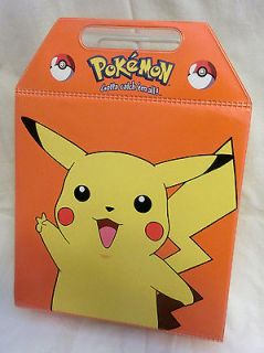 FOUR SEALED early Pokemon videos (VHS) in COLLECTABLE Pikachu Carrying