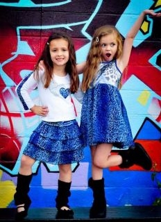 Lipstik girls designer blue sequin chiffon dress for parties or