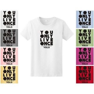 Drake Ladies T shirt You Only Live Once YOLO October OVOXO YMCMB MU 04