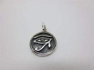 925 Sterling silver EyE OF HORUS Charm Pendant with Open Jump Ring