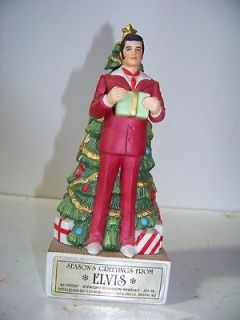 McCormick Elvis Presley Christmas Miniature Decanter