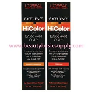 OREAL HiColor for DARK HAIR ONLY   Copper Red 1.74 oz.