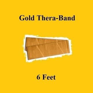 Gold Thera Band, Theraband Resistance Band, 6 Feet
