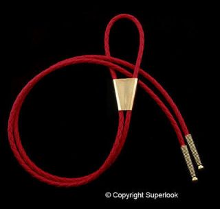 BOLO KIT Gold Plated D.I.Y., Bola Cord ~ RED