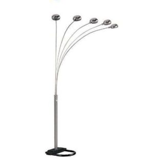 Spide Arc Sectional Floor Lamp Nickel Silver Gold Black