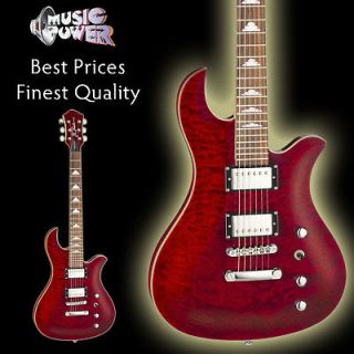 BC RICH Masterpiece Eagle Dragon Blood Electric Guitar   Quilt Maple