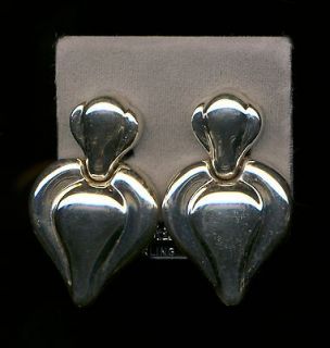 Signed Christian Dior 22gr Sterling Silver .925 Post Earrings Italy