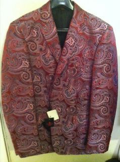 Paisley Blazer Jacket for Men. fully Lined, Fitted design, mixed