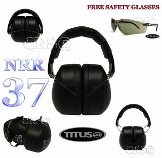 TITUS 37 NRR EAR MUFF HEARING NOISE PROTECTION EAR PHONES & SAFETY