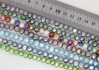 Wholesale 7strand pretty mix color freshwater baroque pearl loose