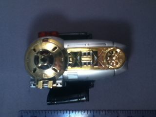 Power Rangers Zeo Morpher has minor corrosion and general wear