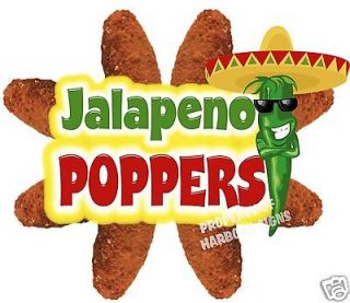 Jalapeno Poppers Decal 14 Restaurant Concession Food Truck Vinyl Menu